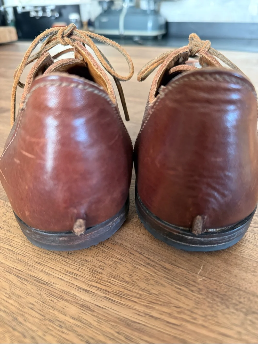 Mens Cydwoq Brown Leather Lace-Up shoes